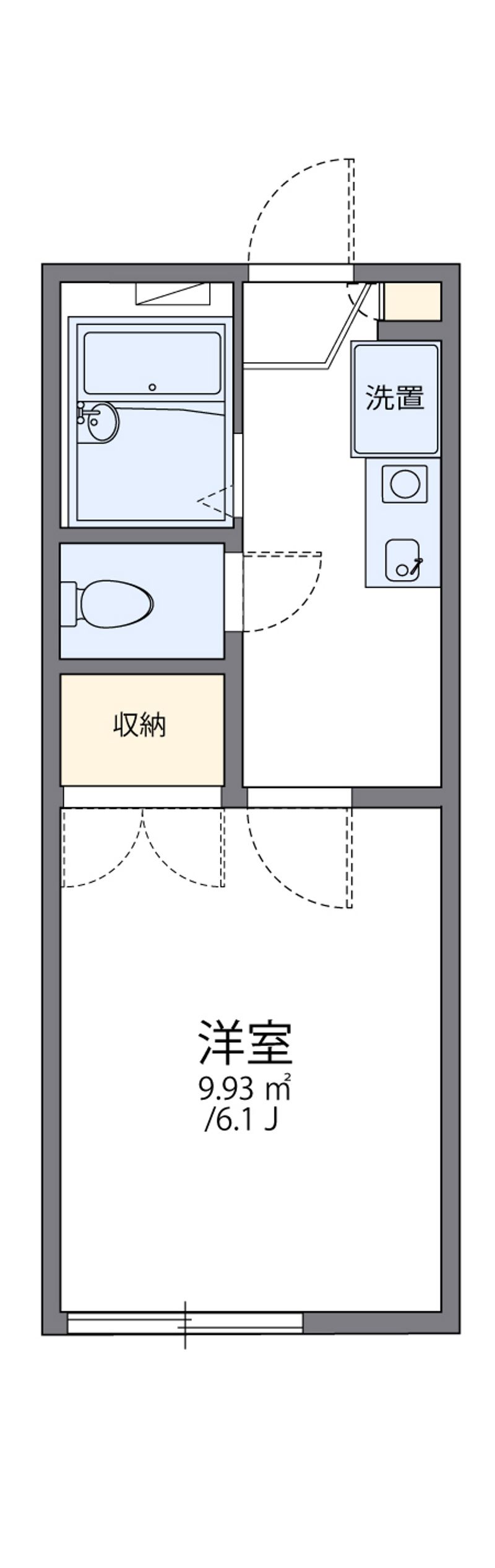 レオパレス東野 間取図