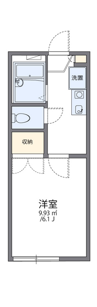 レオパレス東野 間取り図