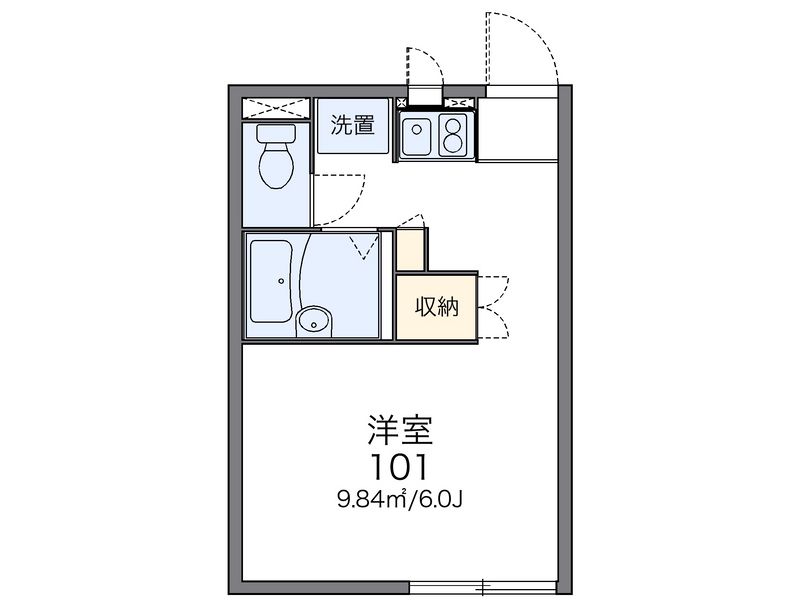 レオパレスエスティー湘南Ｂ 間取図
