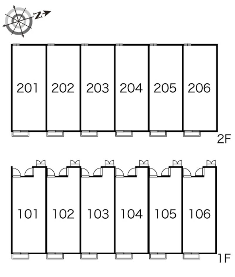 レオパレスエトワール 間取配置図