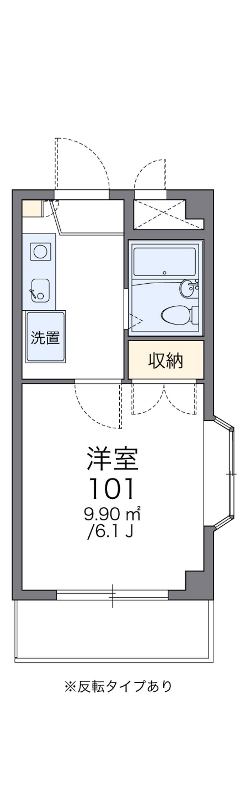 レオパレス住吉 間取図