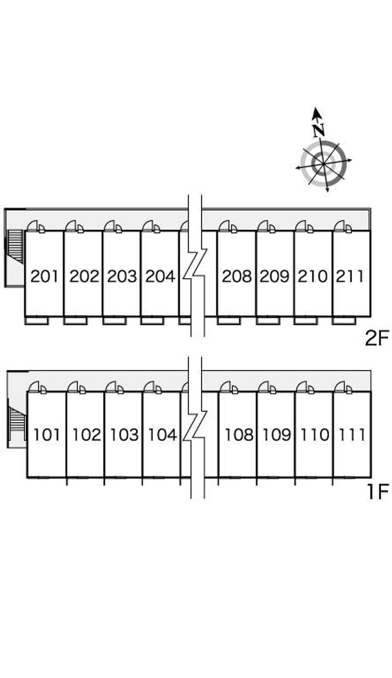 レオパレスラ　エスペランサ 間取配置図