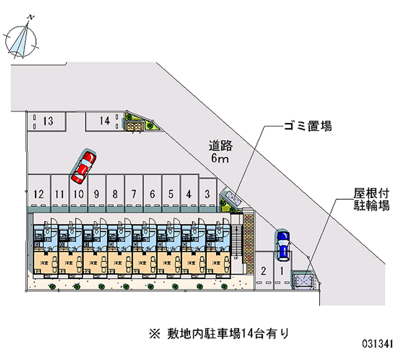 レオパレスシャイン 月極駐車場