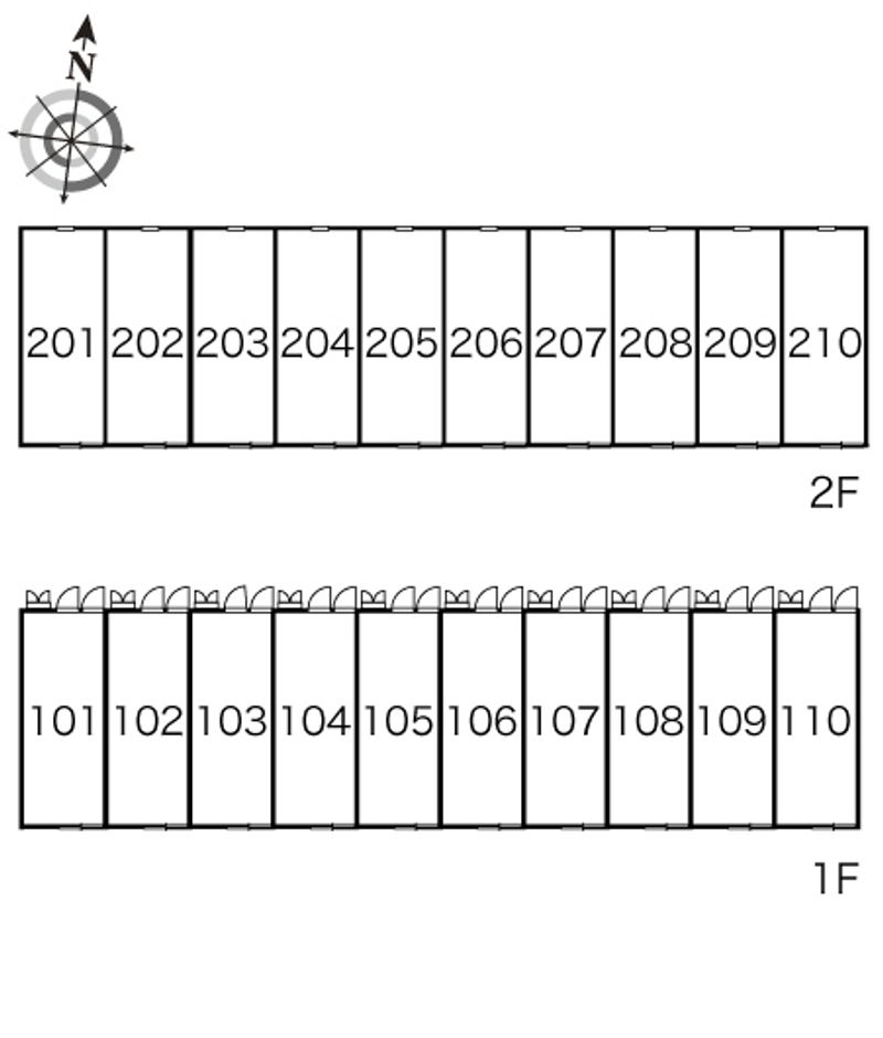 レオパレスＫ−ＳＥＶＥＮ 間取配置図