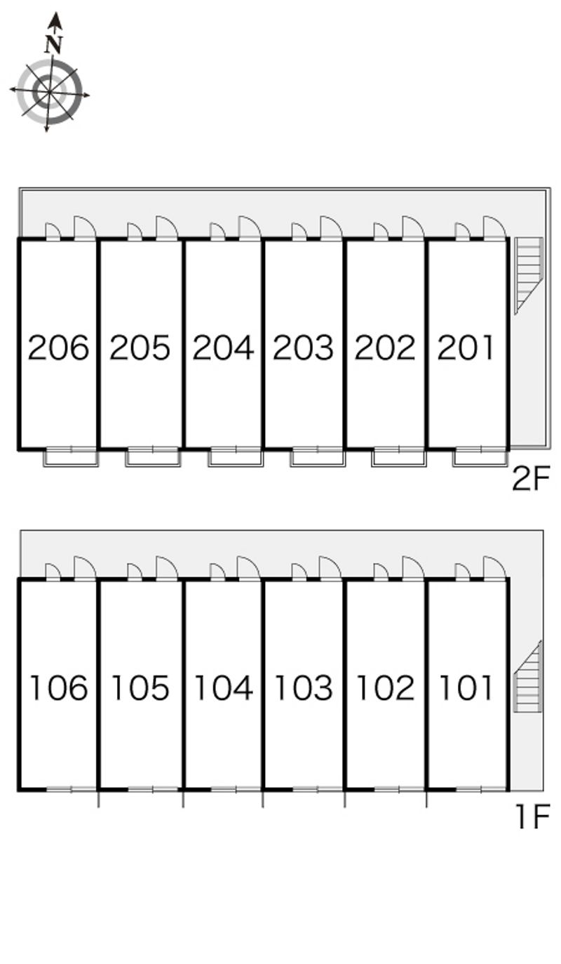 レオパレスラ　プランタン 間取り配置図