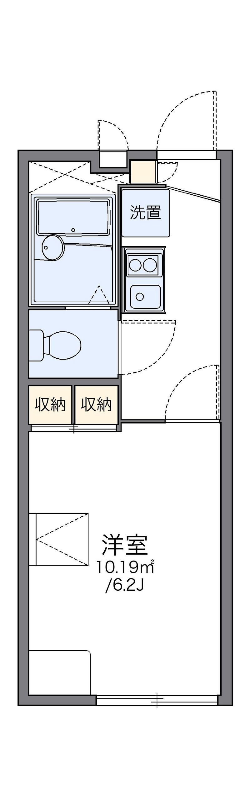 レオパレスエスカレラ　クエスタ 間取図