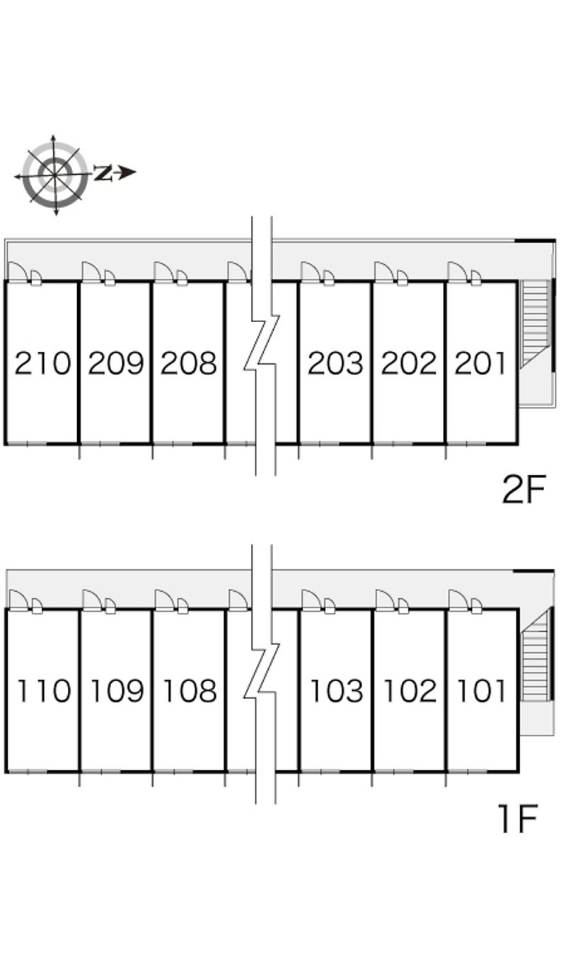 レオパレスｆｅｌｉｃｅⅡ 間取配置図