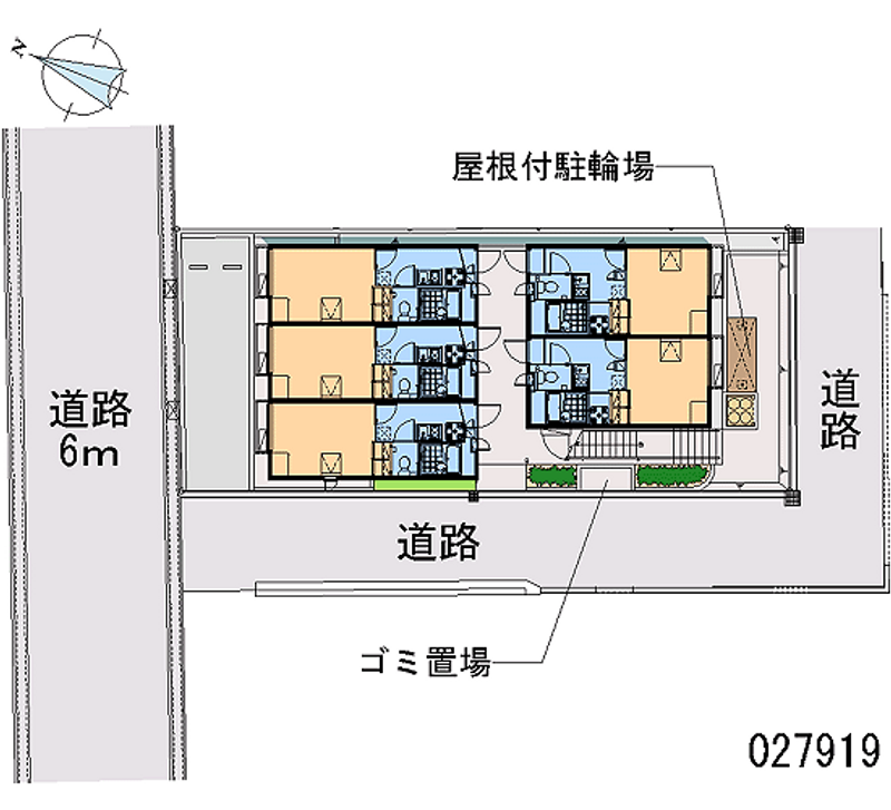 レオパレスフィレンツェ赤坂Ⅰ 区画図