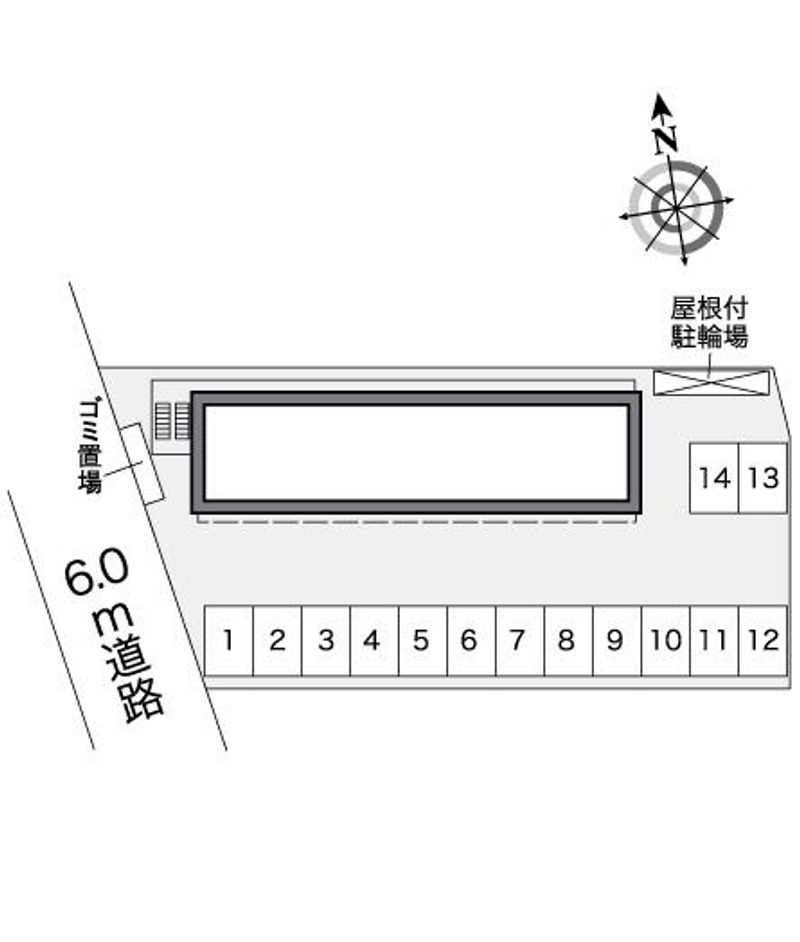レオパレス川向 配置図