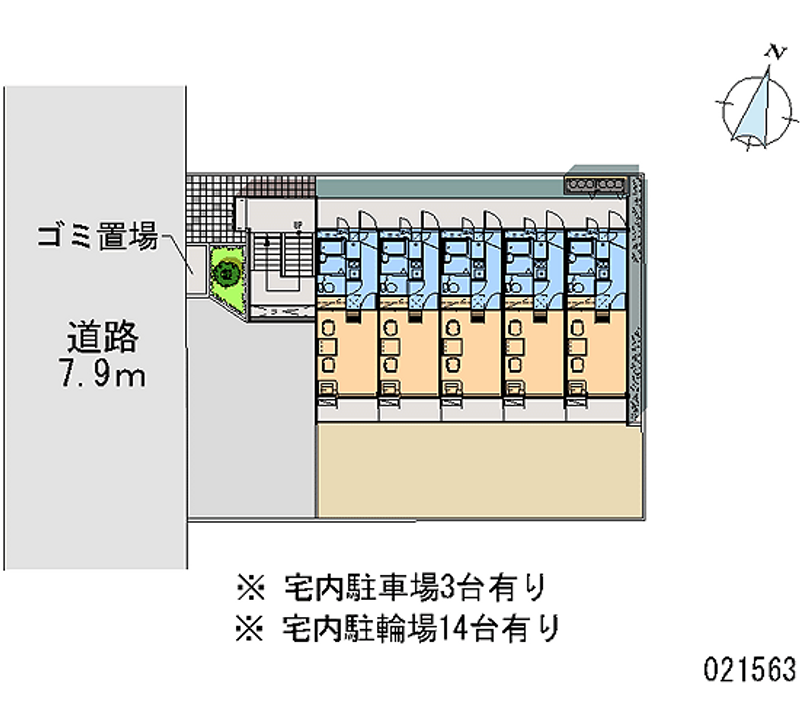レオパレスアトネス 区画図
