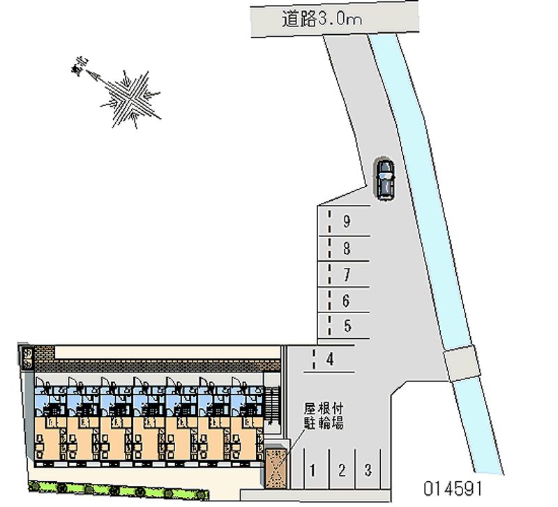 レオパレスマノワール 月極駐車場