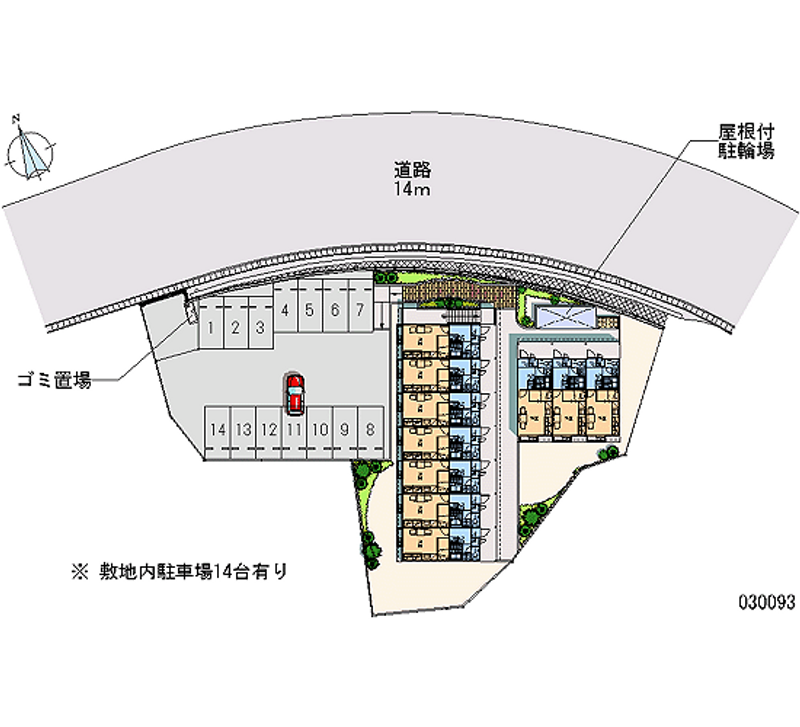 レオパレスラ　テール大塔 月極駐車場