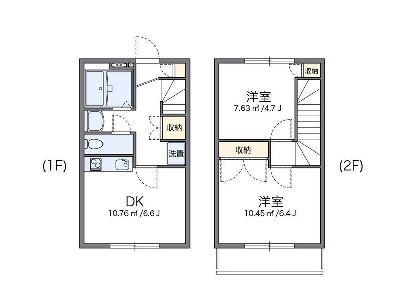 レオパレスグランディール 間取図