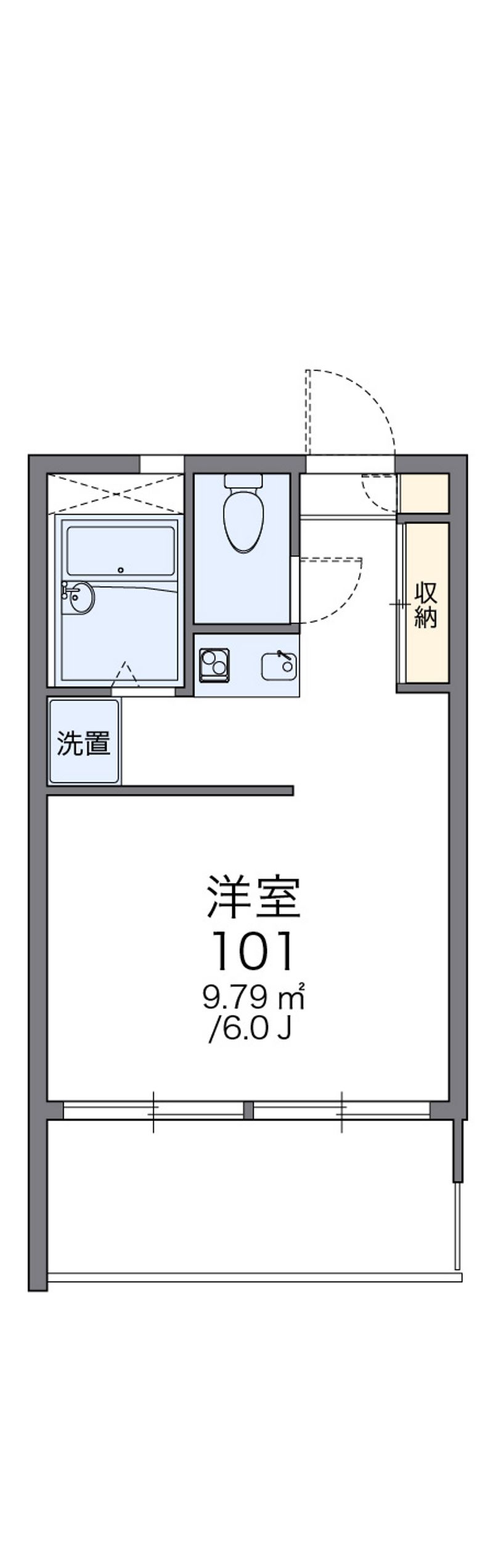 レオパレス住吉壱番館　 間取図
