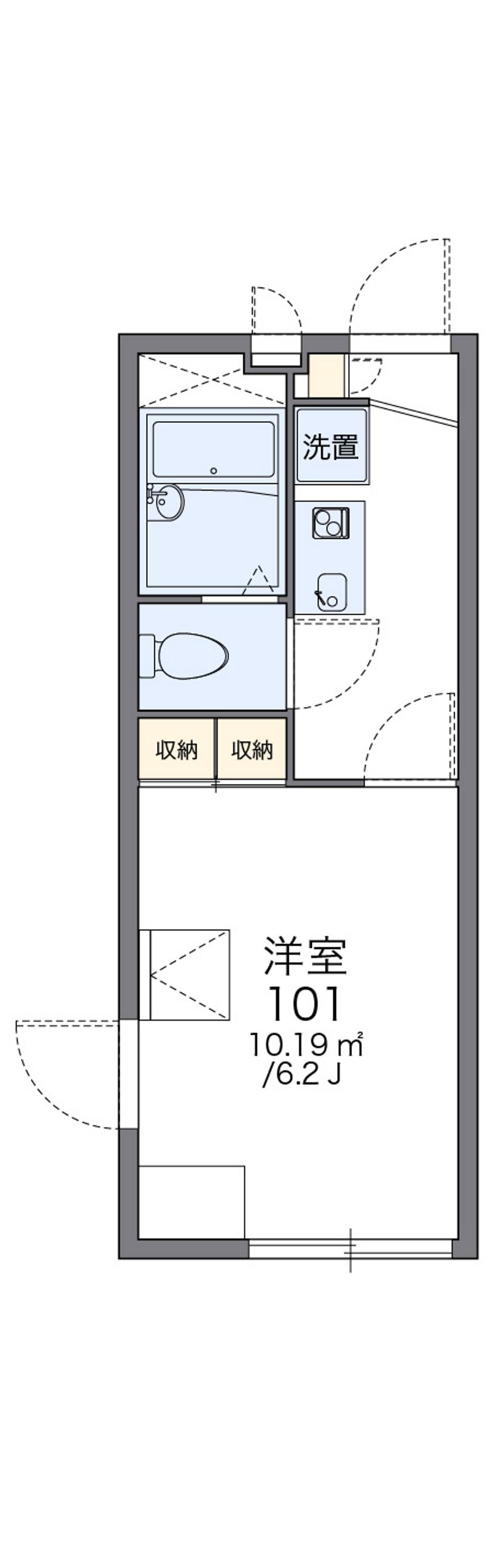 レオパレスエスペランサ 間取図