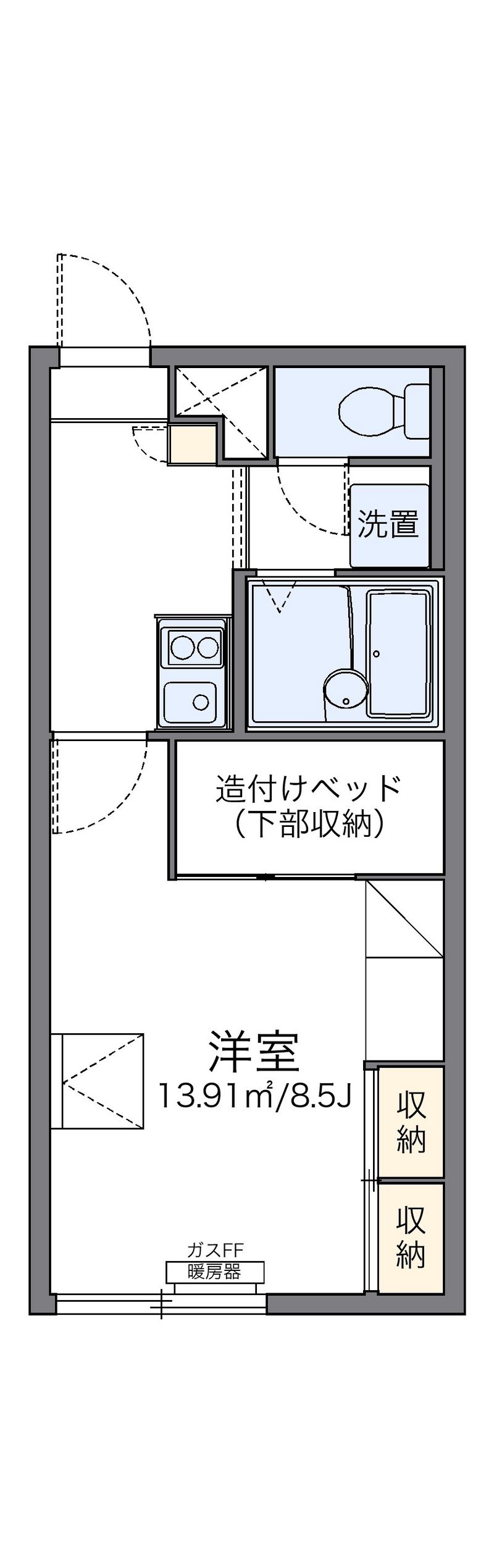 レオパレスマルコウ 間取図