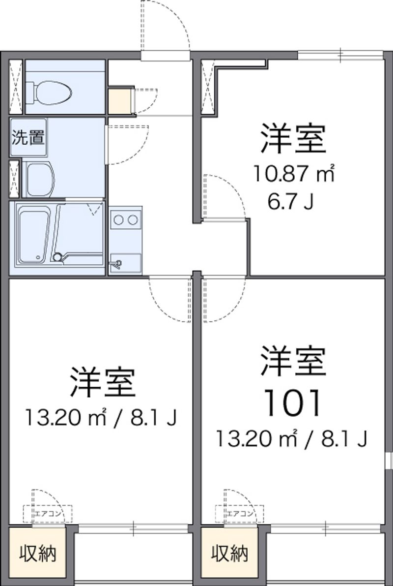 レオネクストシャトー小島町 間取図