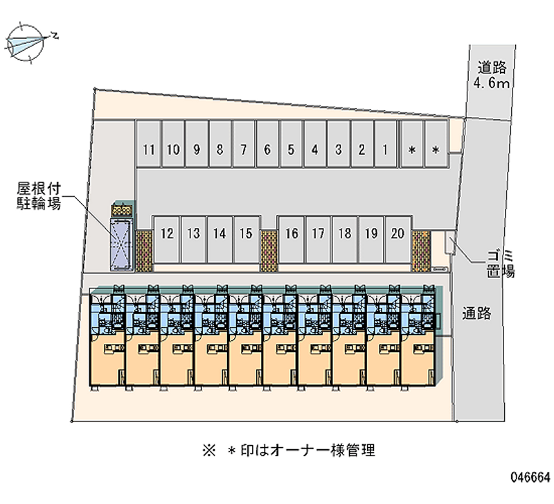 46664 bãi đậu xe hàng tháng