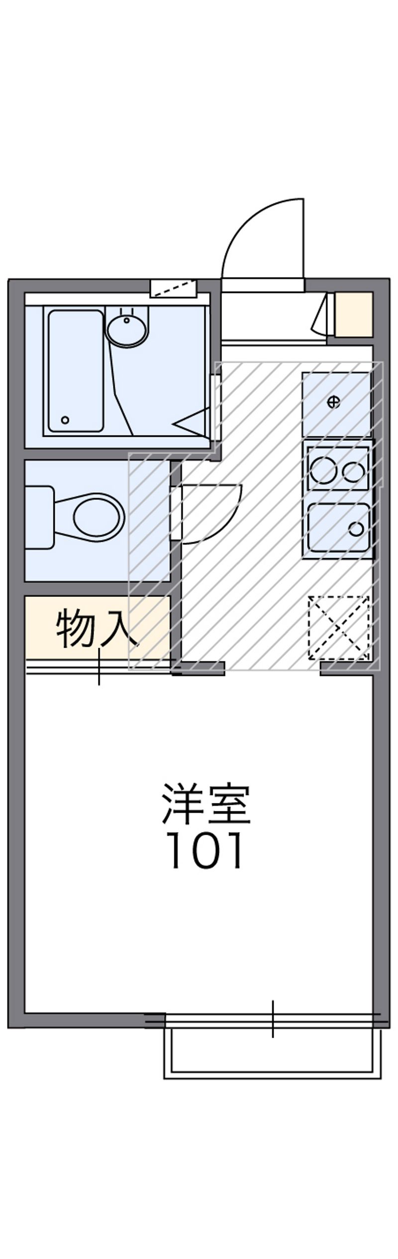レオパレス鎌倉材木座 間取図