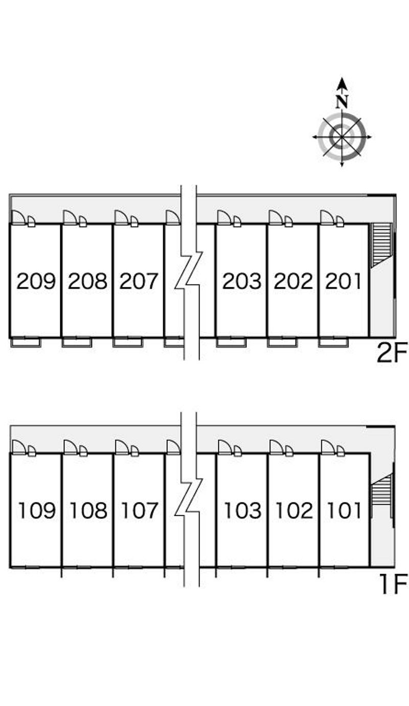 レオパレス城西 間取配置図