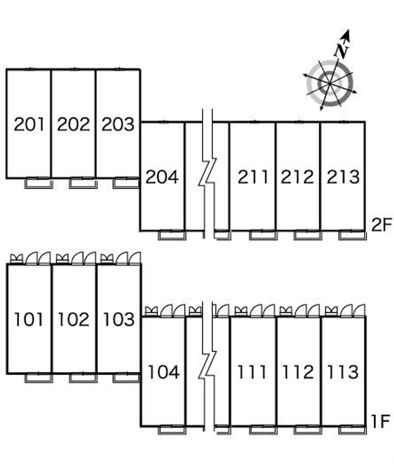 レオパレスＭ＆Ｔ 間取配置図