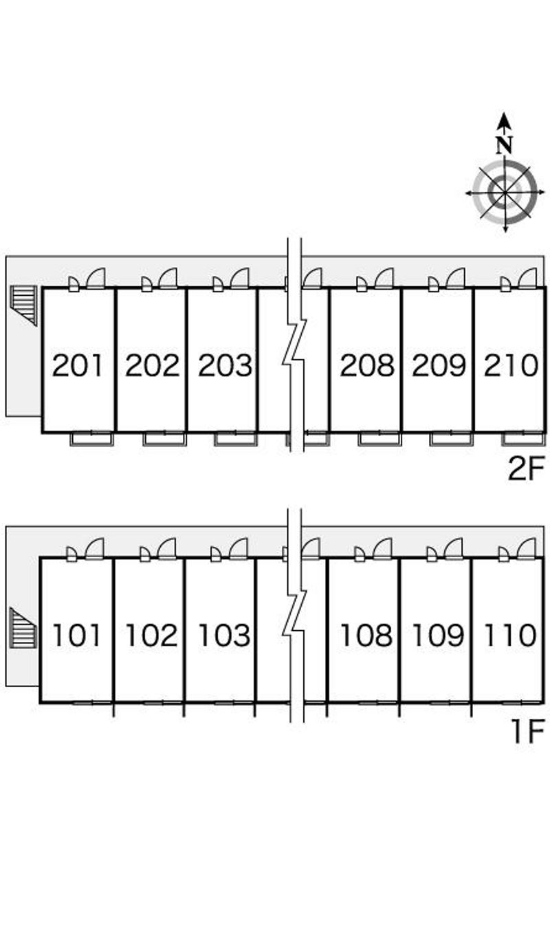 レオパレスプリムラ 間取配置図