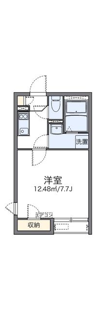 レオネクストパジェント博多 間取り図