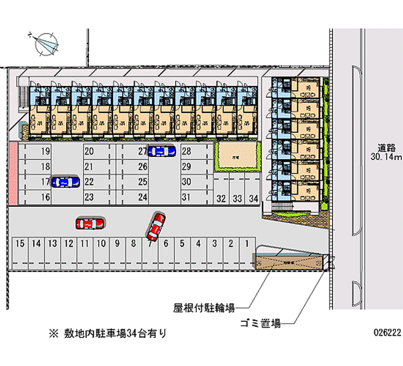 26222 Monthly parking lot