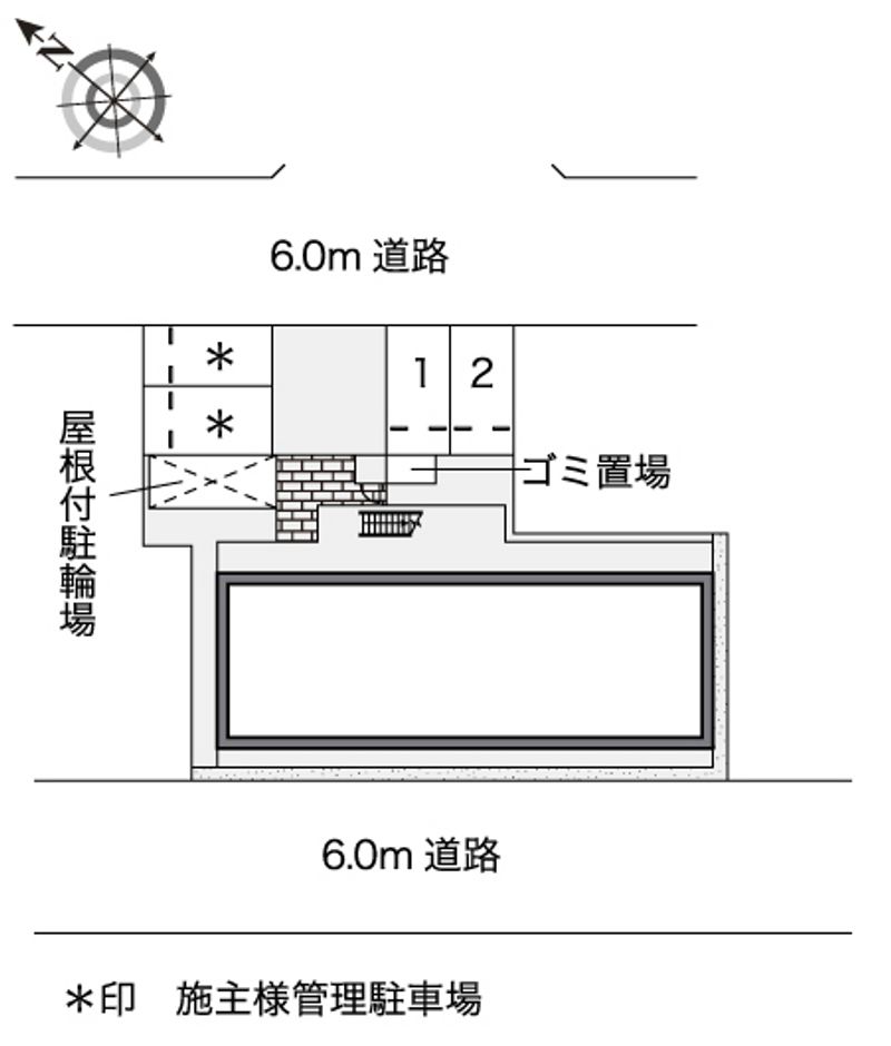 レオパレスＢＯＳＨＵＫＥ水笠 配置図