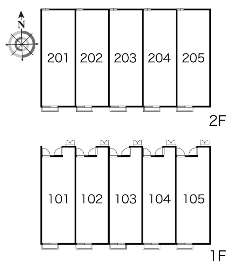 レオパレス向原ヒルズ 間取配置図