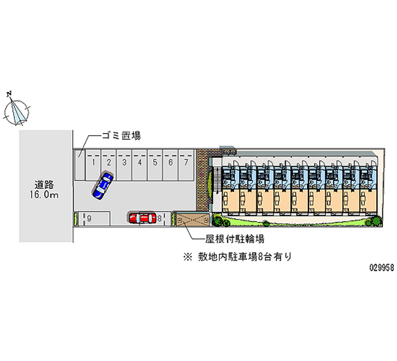 レオパレスレジデンス城ヶ崎 月極駐車場