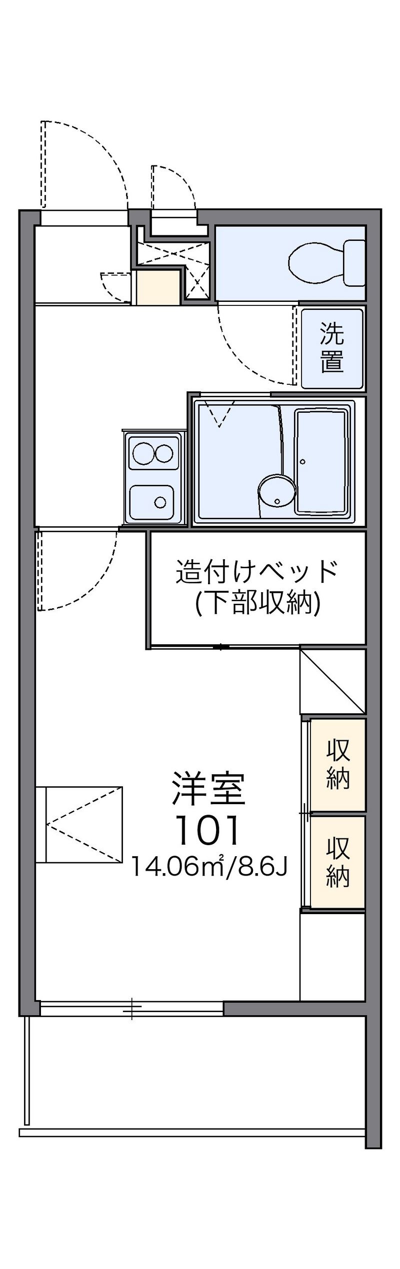 レオパレススカイ 間取図