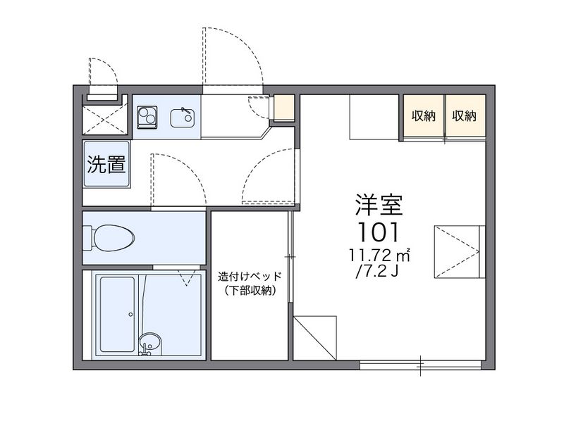 レオパレスＫ　ＰＯＬＡＲＩＳ 間取図