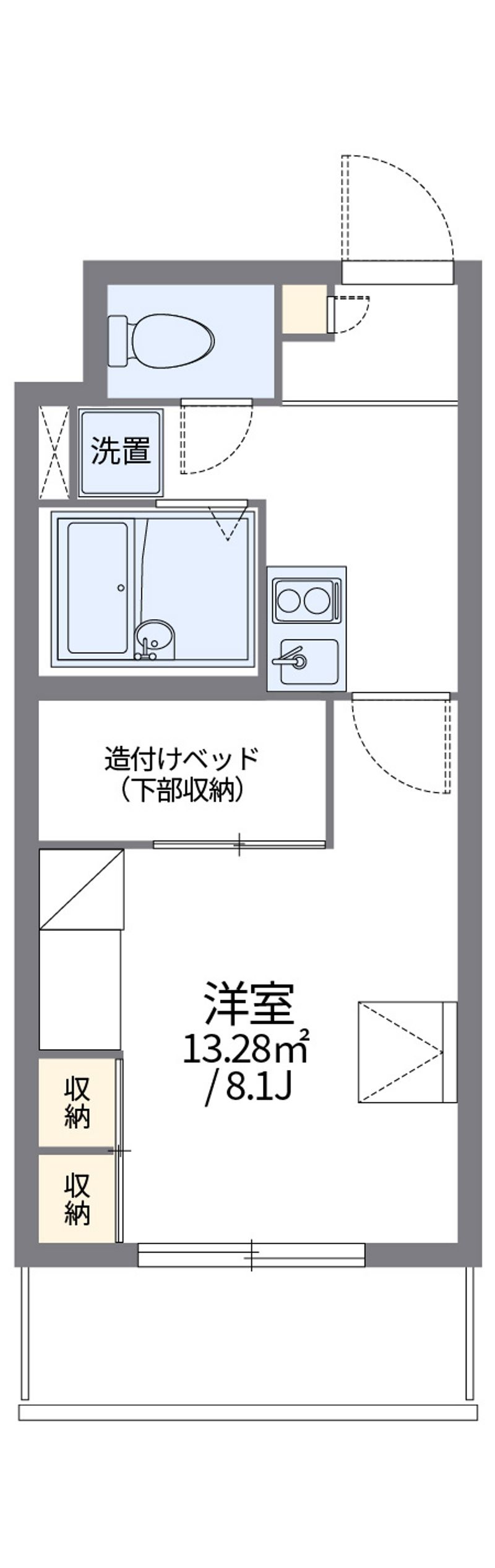 レオパレスパルコートＡ 間取図