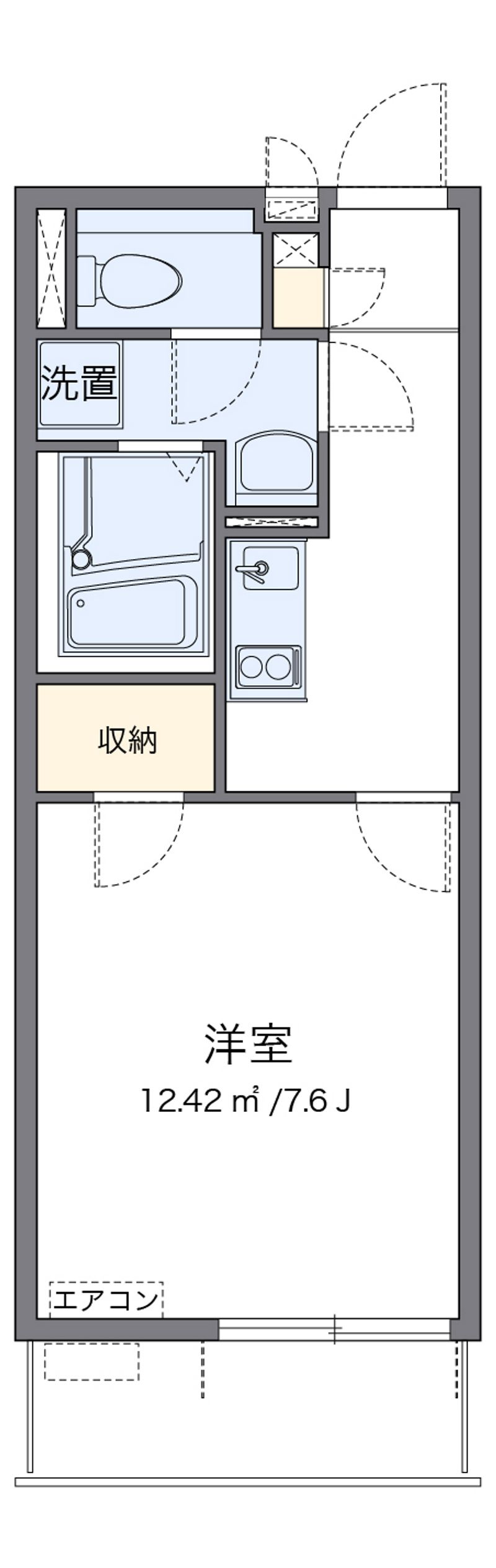 クレイノグラシアス　ワン 間取図