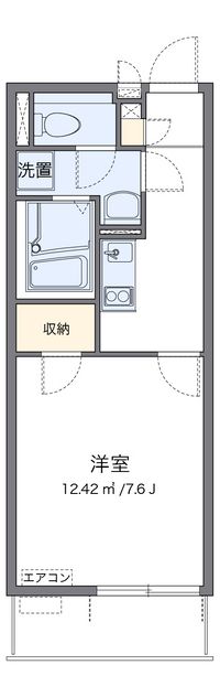 クレイノグラシアス　ワン 間取り図