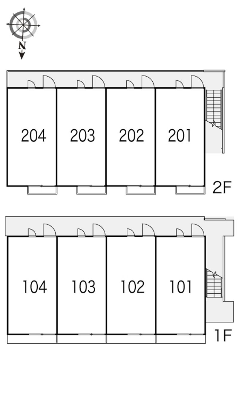 レオパレスミツマツⅦ 間取り配置図