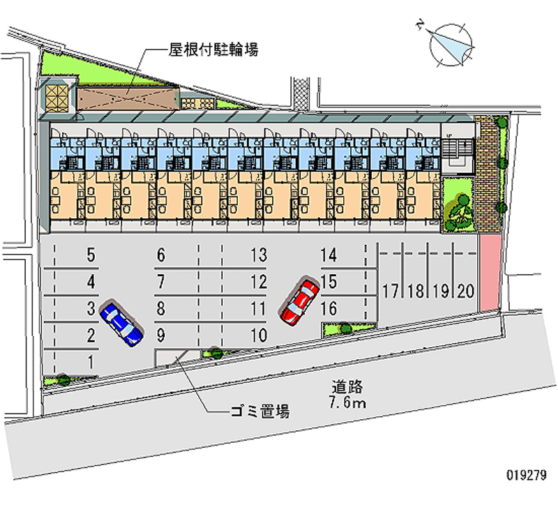 レオパレスプロスペラーＫＯＫＡＤＯ 月極駐車場