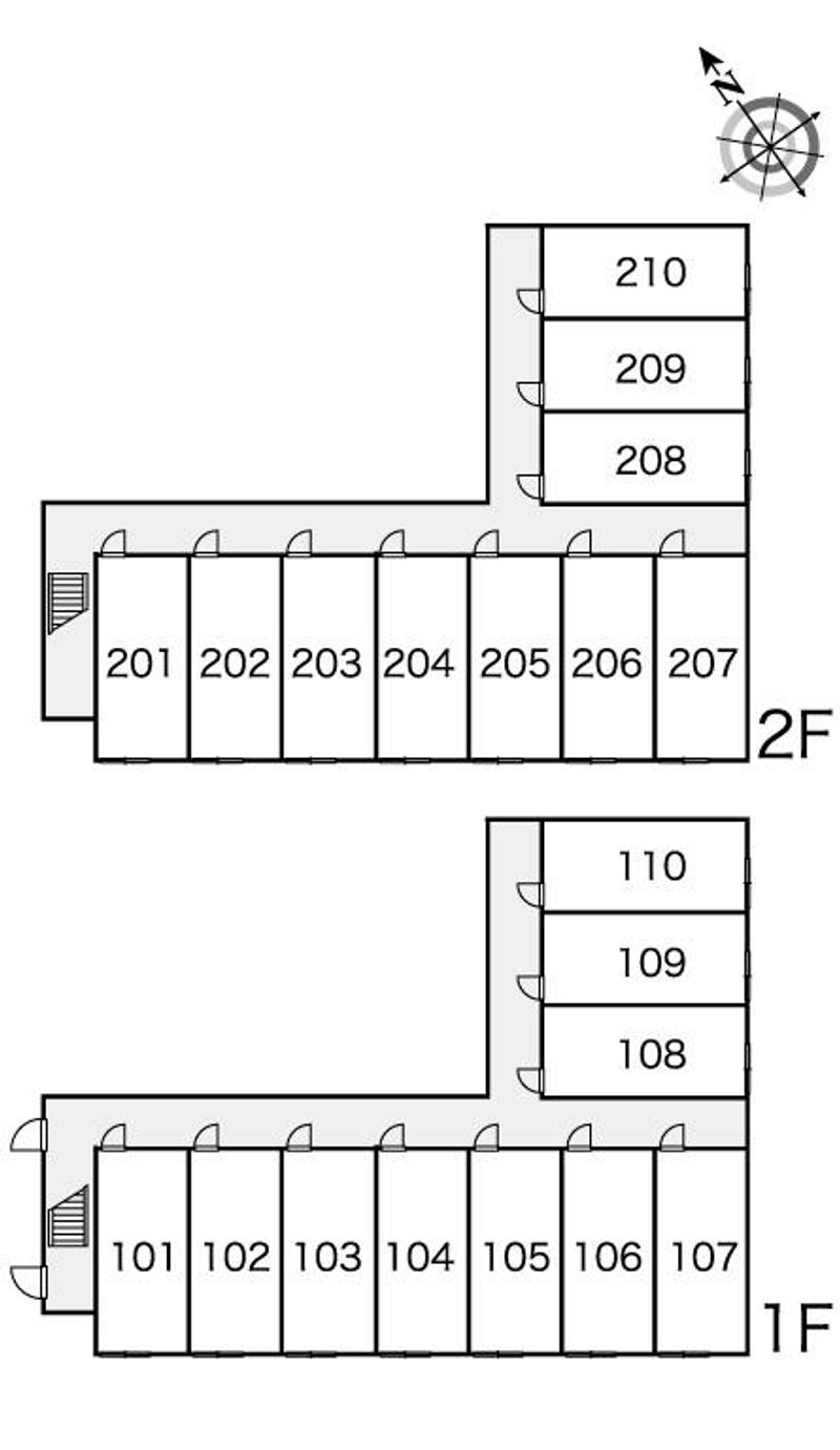 レオパレス響きの森 間取配置図