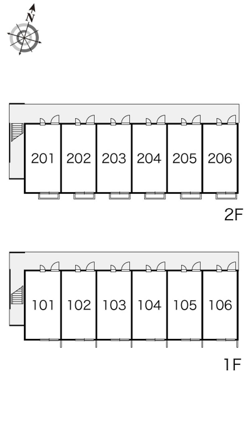 レオパレスルミエール 間取り配置図
