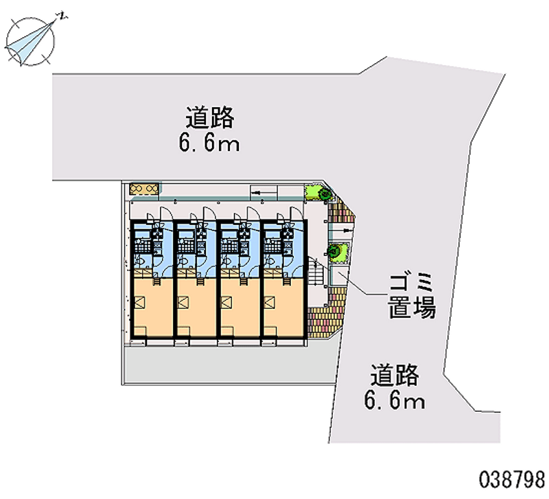 leopalace Higashi Nagaya 区划图