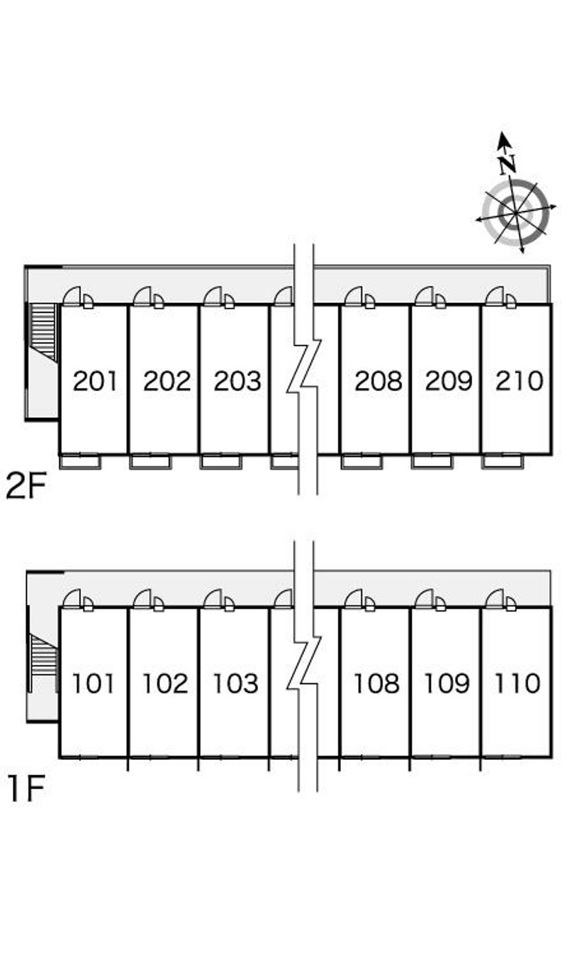 レオパレスＭＡＮＡＢＥ 間取配置図