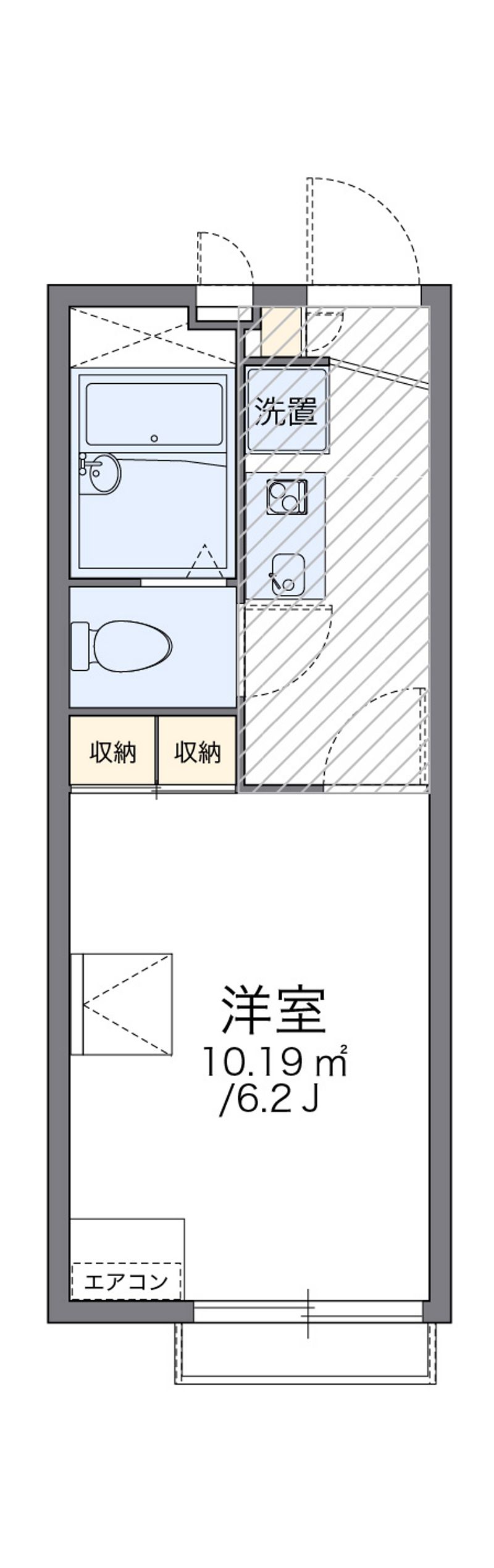 レオパレスルミエール道場 間取図