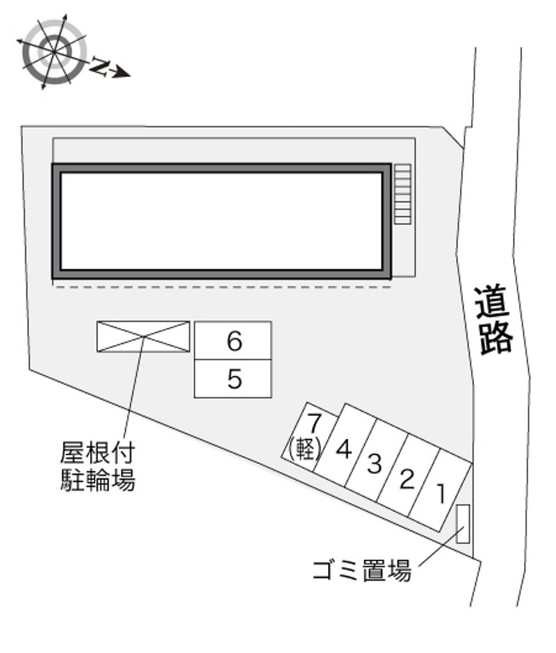 レオパレスコートサイド 配置図