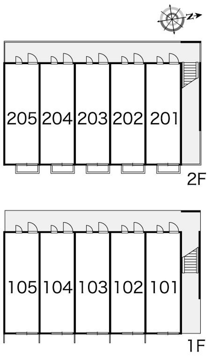 レオパレスパールリビエールⅢ 間取配置図