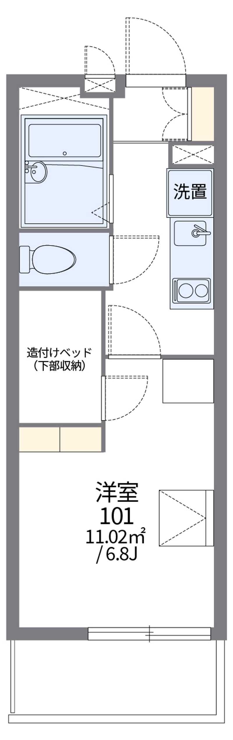 レオパレスたか 間取図