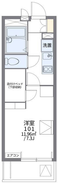 レオパレスヴェール　山口 間取り図