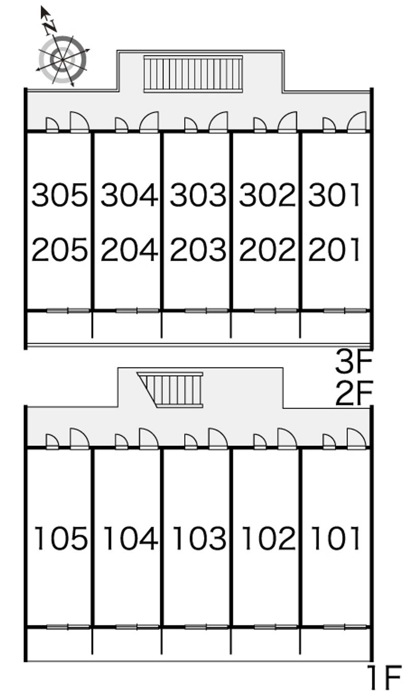 レオパレスＭｉＹｕＭｏ 間取り配置図