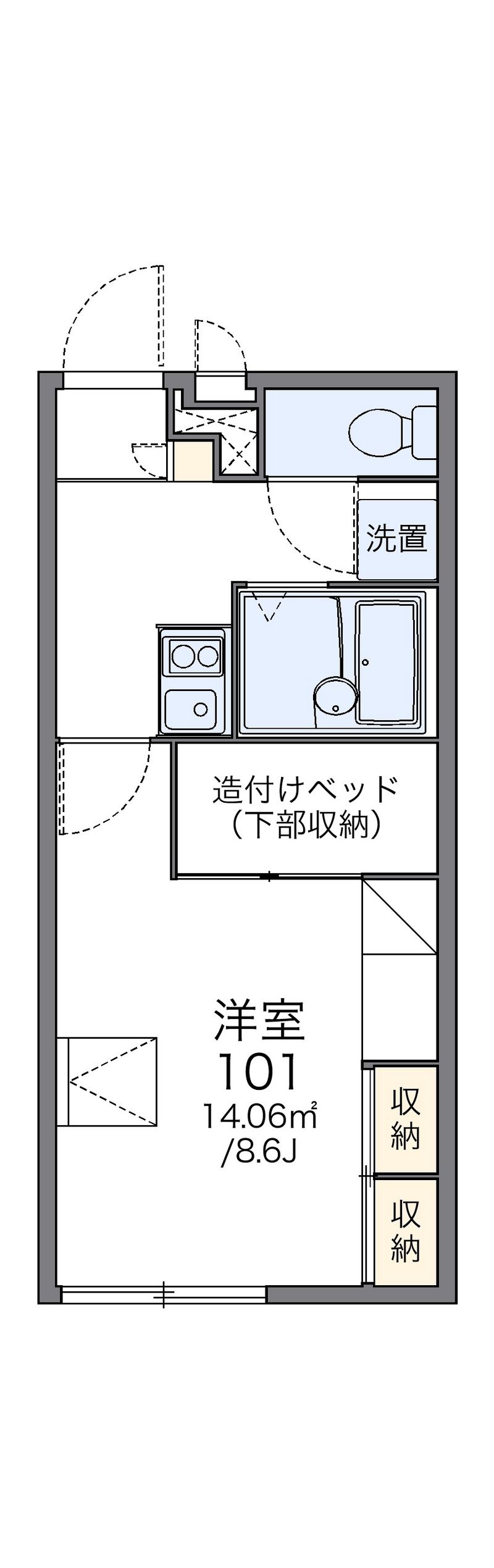 レオパレスアグリ 間取図