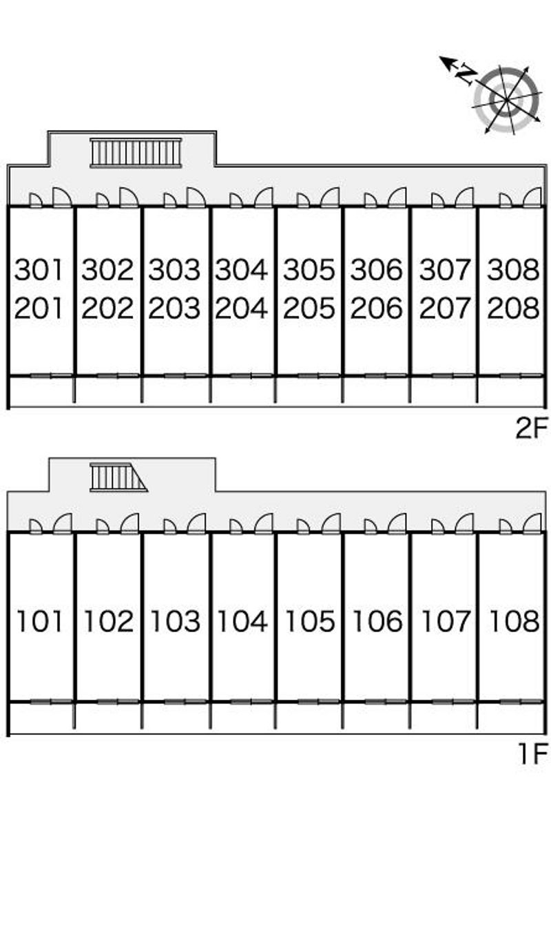 レオパレスプレジオ 間取配置図
